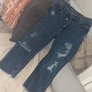 Old navy high rise slouch straight jeans
